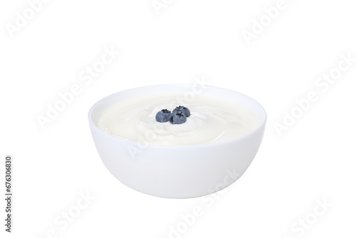 PNG,yogurt with fruit, isolated on white background