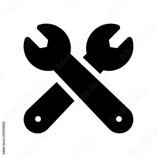 wrench glyph icon