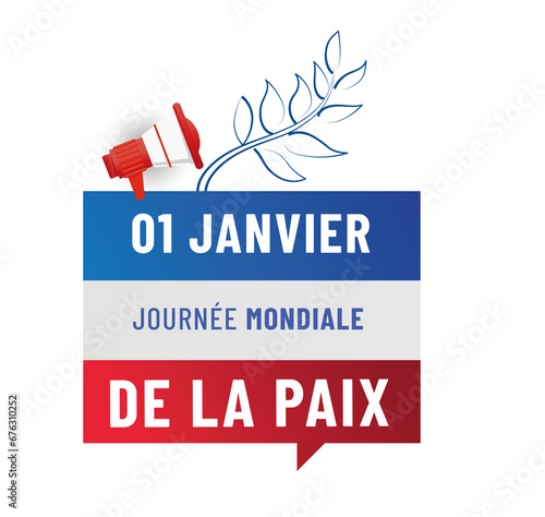 journée mondiale de la paix le premier janvier photo