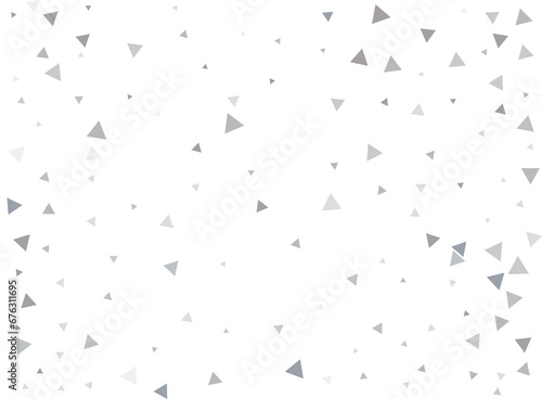 Magic Silver Triangular Confetti