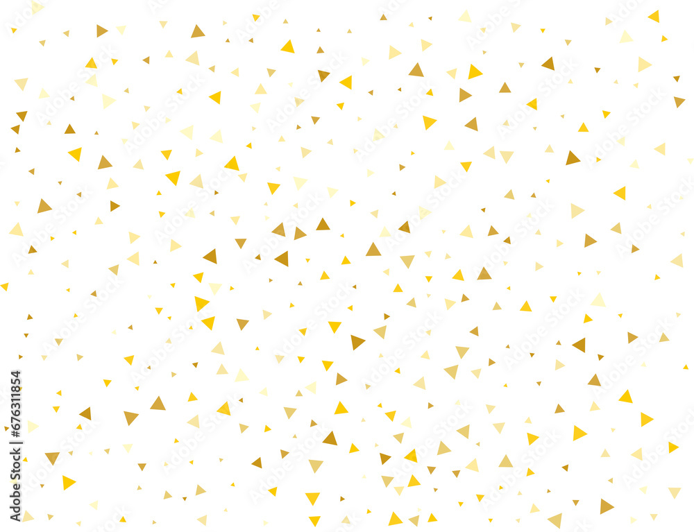 Holiday Golden Triangular Confetti