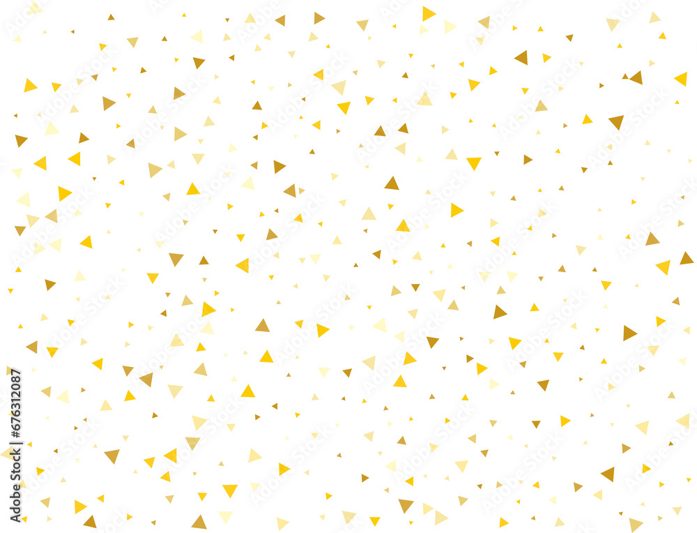 Holiday Golden Triangular Confetti Holiday Golden Triangular Confetti