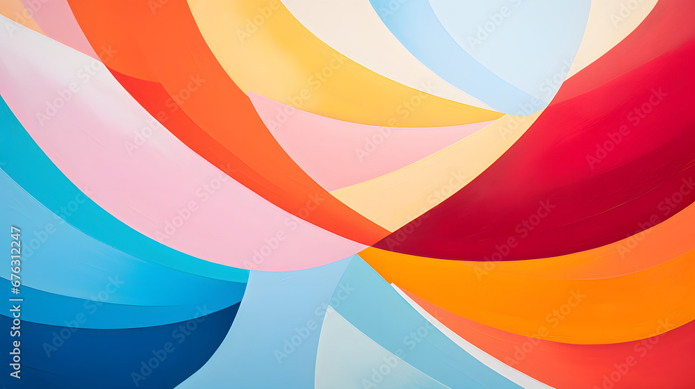 abstract circle curve multi-color oil paint layers, minimalism wallpaper background image - Generated by AI abstract circle curve multi-color oil paint layers, minimalism wallpaper background image - Generated by AI