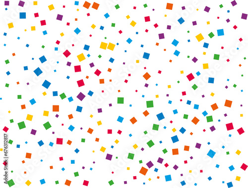 Luxury Rainbow Square Confetti