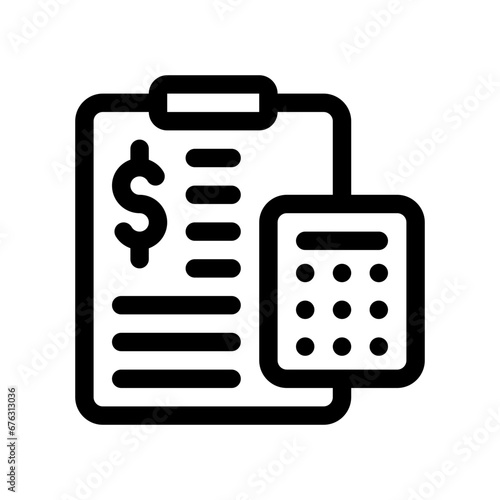 budgeting line icon