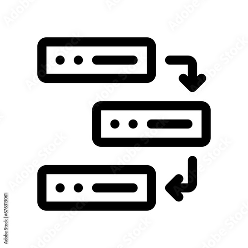 dependencies line icon