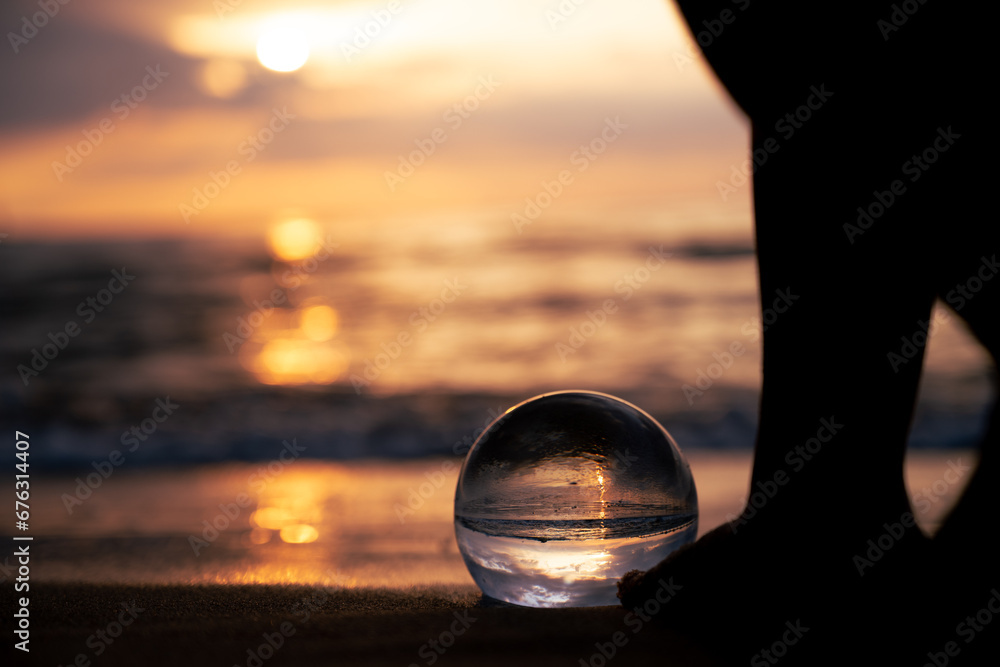 Obraz premium sunset on the beach