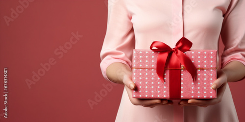 surprise gift in hand