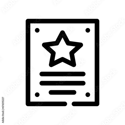 plaque line icon