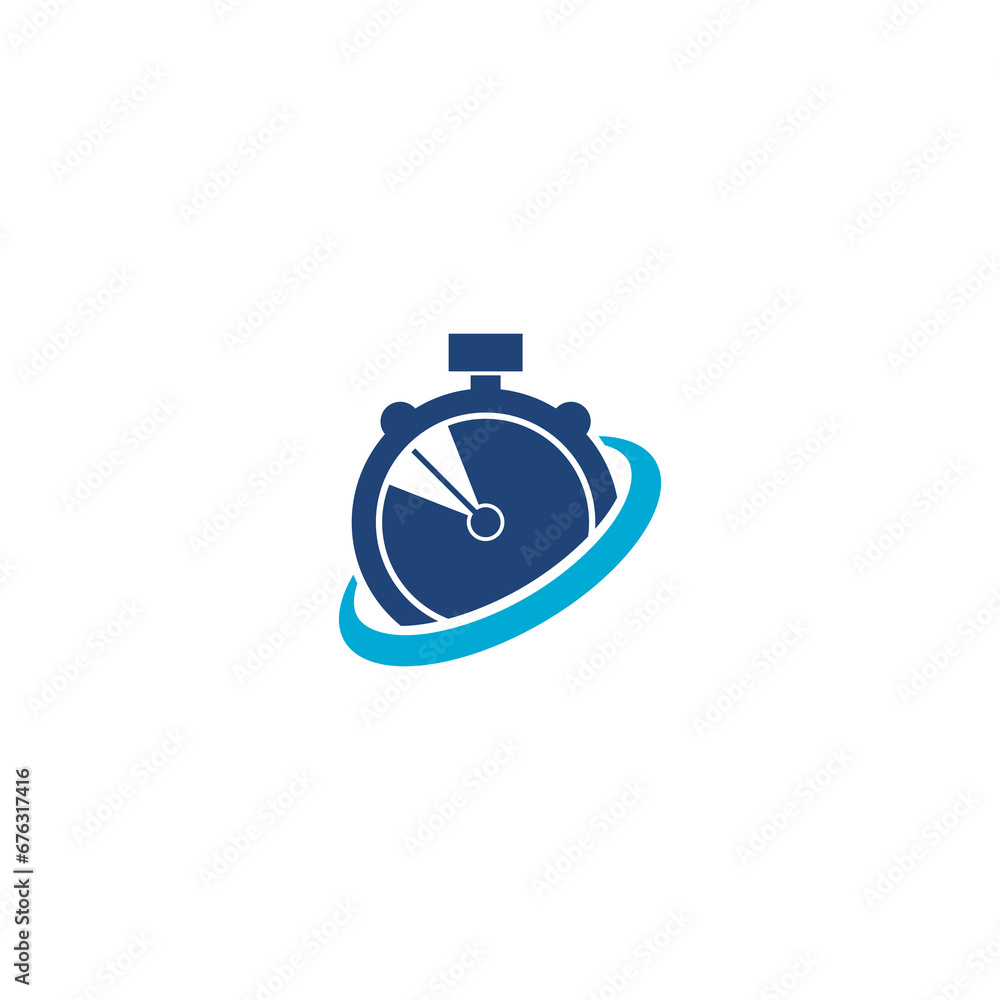 Stopwatch logo icon isolated on transparent background Stopwatch logo icon isolated on transparent background