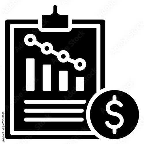 Loss icon are typically used in a wide range of applications, including websites, apps, presentations, and documents related to business analytics theme.