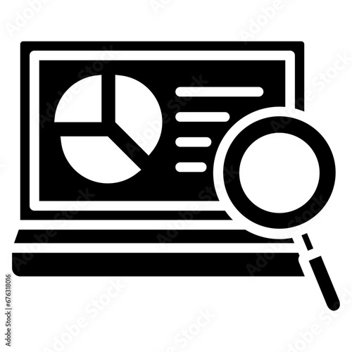 Online Analytical icon are typically used in a wide range of applications  including websites  apps  presentations  and documents related to business analytics theme.