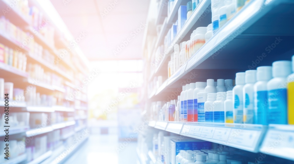 Pharmacy drugstore blur abstract background,pharmacy background