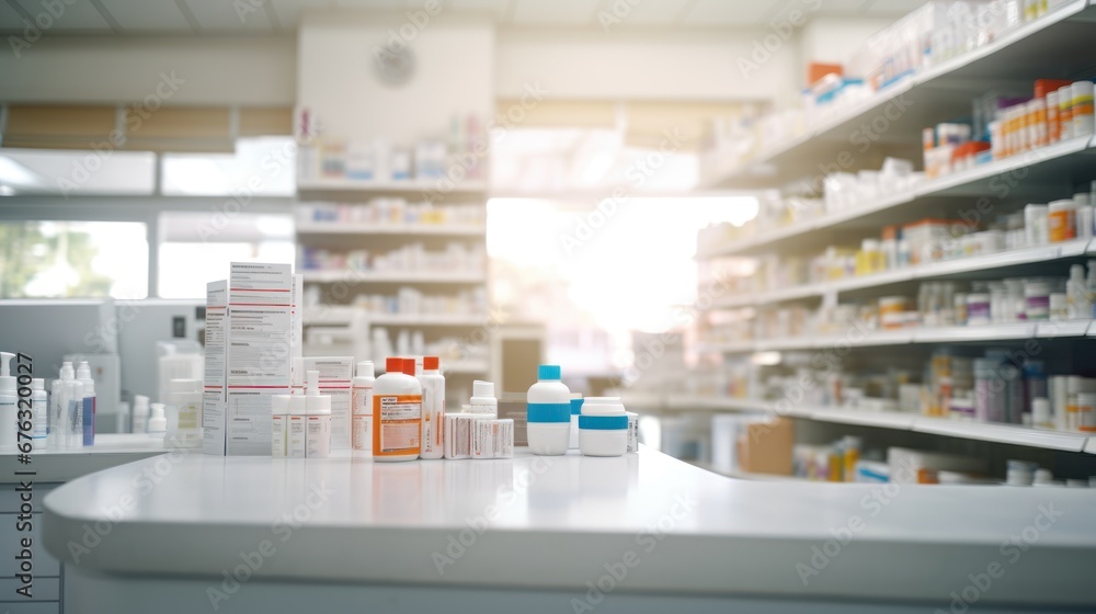 Pharmacy drugstore blur abstract background,pharmacy background