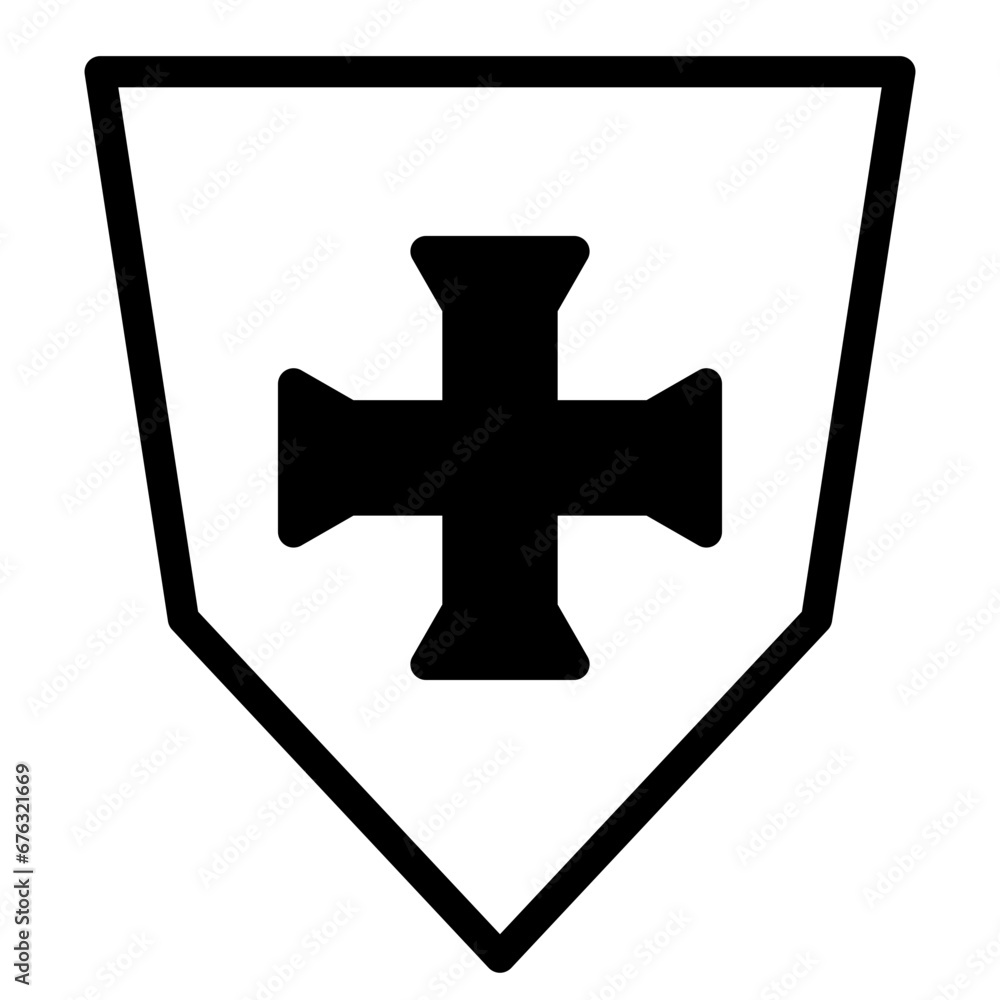 Obraz premium medieval shield dualtone