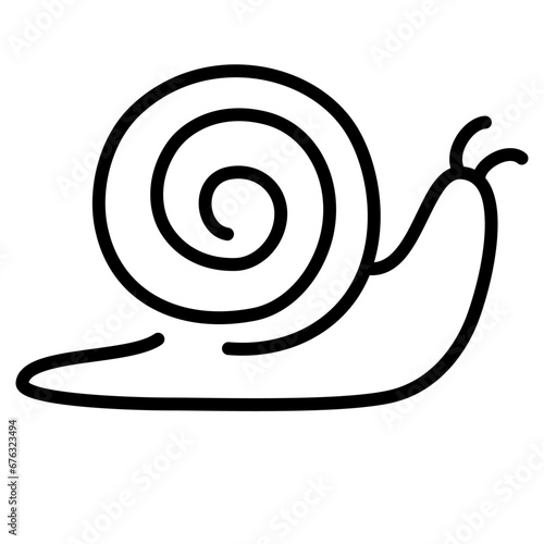 Snail line icon. Outline signs for skin care, a sign for packaging cosmetics. Vector icon of a moisturizer