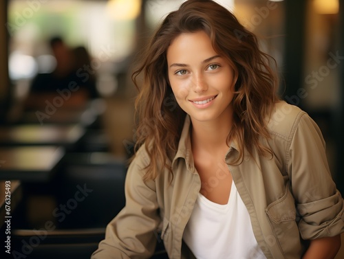 Wallpaper Mural Authenticity in IT: Candid Image of a Young Woman Engrossed in her IT Specialist Role Torontodigital.ca
