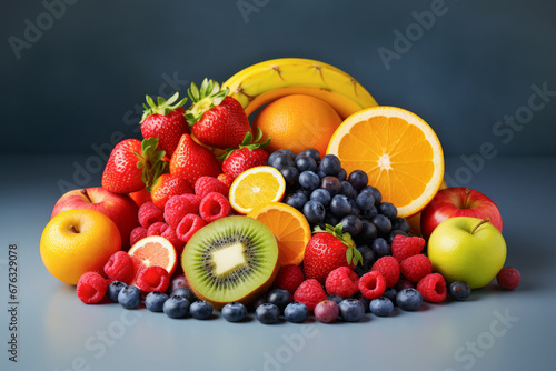 Aesthetic composition of different fruits and vegetables 16
