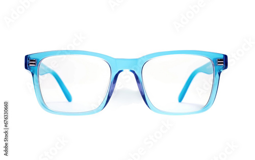 Beautiful Blue Light Blocking Glasses Isolated on Transparent Background PNG.