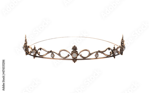 Alluring Colorful Circlet Isolated on Transparent Background PNG.