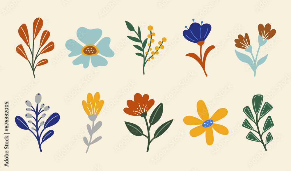 Set of vector silhouettes of bright leaves and original flower. Isolated on a white background. Drawing sketches of leaves. Silhouettes of flower flora. Set of vector silhouettes of bright leaves and original flower. Isolated on a white background. Drawing sketches of leaves. Silhouettes of flower flora.