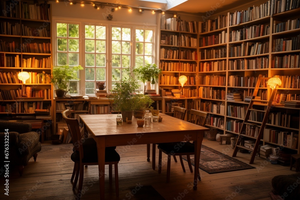 reate a space for hosting author readings, book launches, and literary events