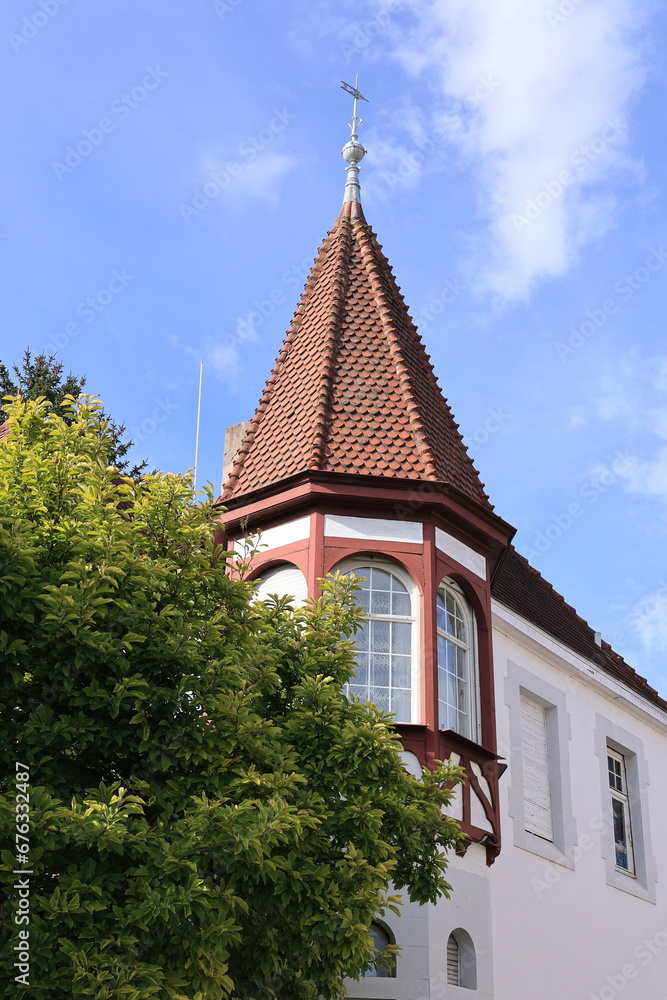 Historisches Gebäude im Zentrum der Stadt Viernheim in Hessen