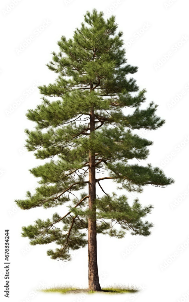 Pine tree the fall on isolated white background, use in design Decoration work Pine tree the fall on isolated white background, use in design Decoration work