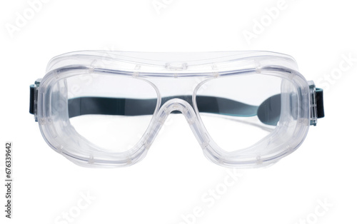 Lovely Clear Lab Goggles Isolated on Transparent Background PNG.