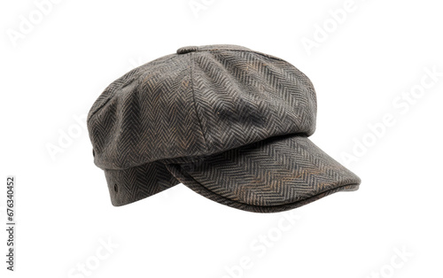 Fabulous Brown Color Newsboy Cap Isolated on Transparent Background PNG.