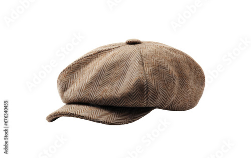 Stunning Colorful Newsboy Cap Isolated on Transparent Background PNG.