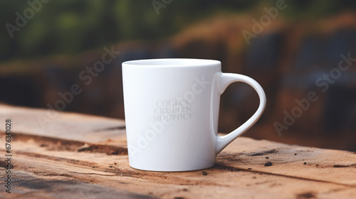 White coffee mug mockup