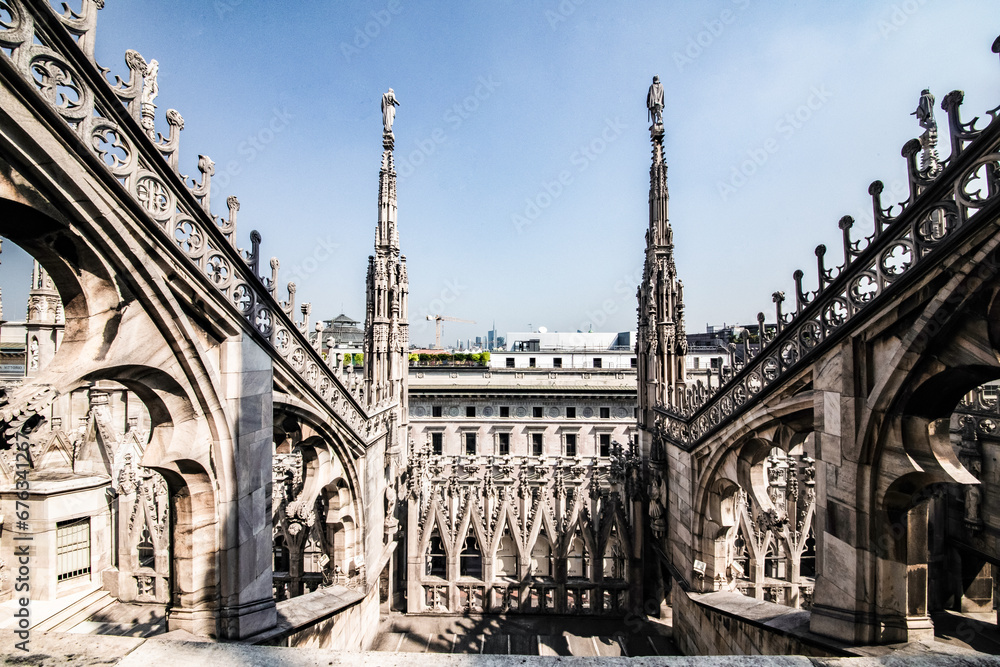 Roof of Milan Cathedral Duomo di Milano