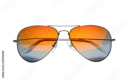 Beautiful Shiny Photochromic Sunglasses Isolated on Transparent Background PNG.