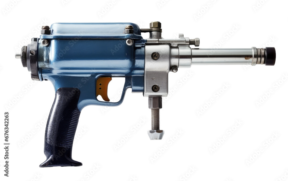 Splendid Dangerous Pneumatic Tool Isolated on Transparent Background PNG.