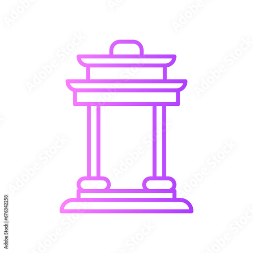 temple gradient icon