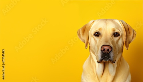 Charming studio capture of an irresistibly cute dog on an isolated background of solid color