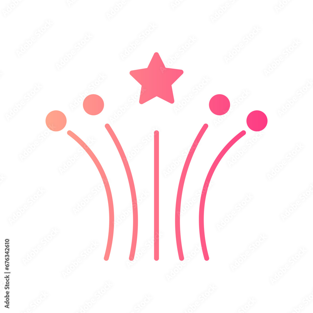 fireworks gradient icon fireworks gradient icon