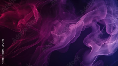 Smoke in black background, AI generated Image