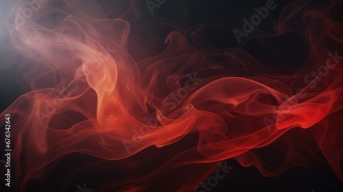 Smoke in black background, AI generated Image