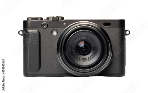 Amazing Black Point and Shoot Camera Isolated on Transparent Background PNG.