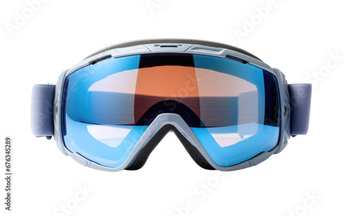 Stunning Cute Shiny Ski Goggles Isolated on Transparent Background PNG.