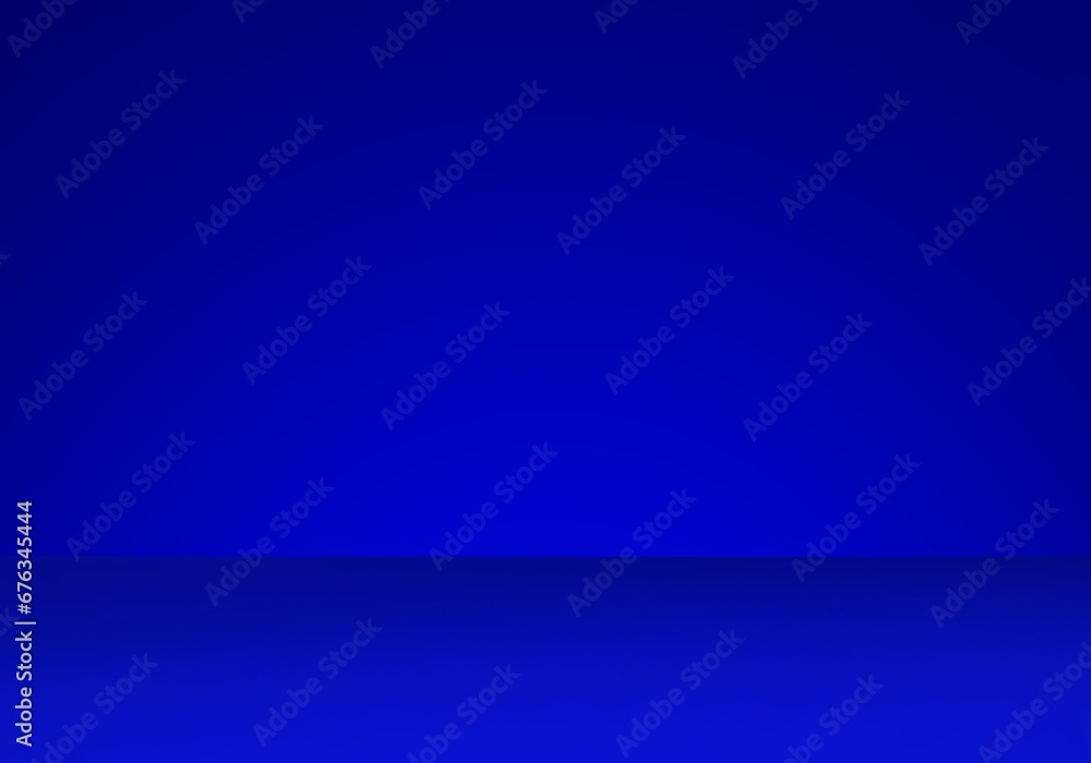 Obraz premium 3d rendering blue background studio design,empty room interior template floor and wall mockup. abstract studio empty space background. 