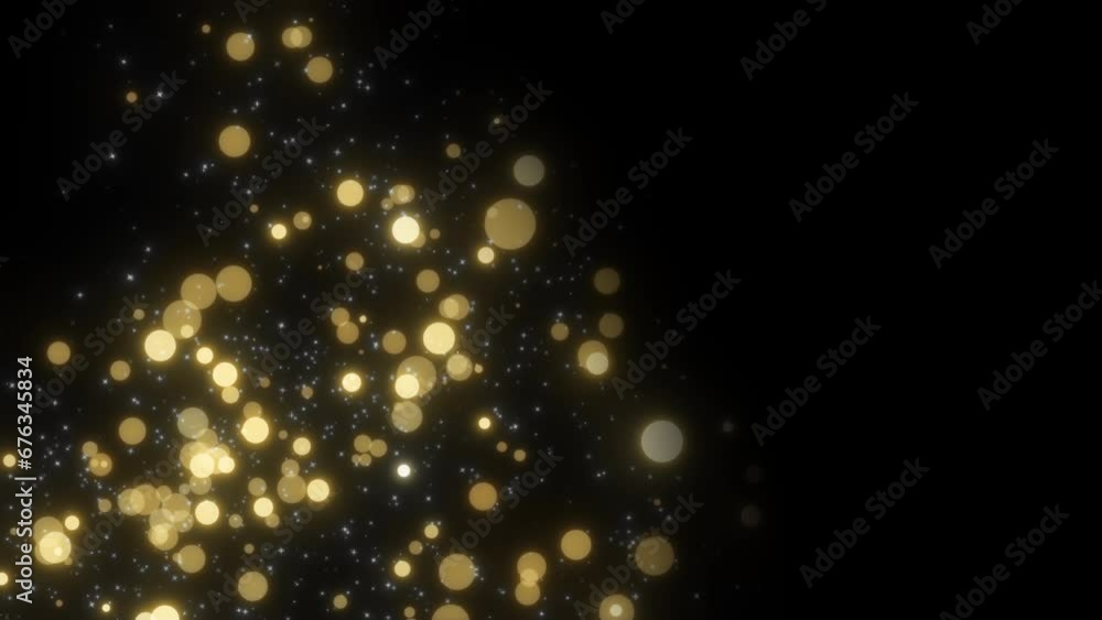 Seamless looping animation. Christmas illumination. White and yellow sparkling particles flying out at an angle. Seamless looping animation. Christmas illumination. White and yellow sparkling particles flying out at an angle.