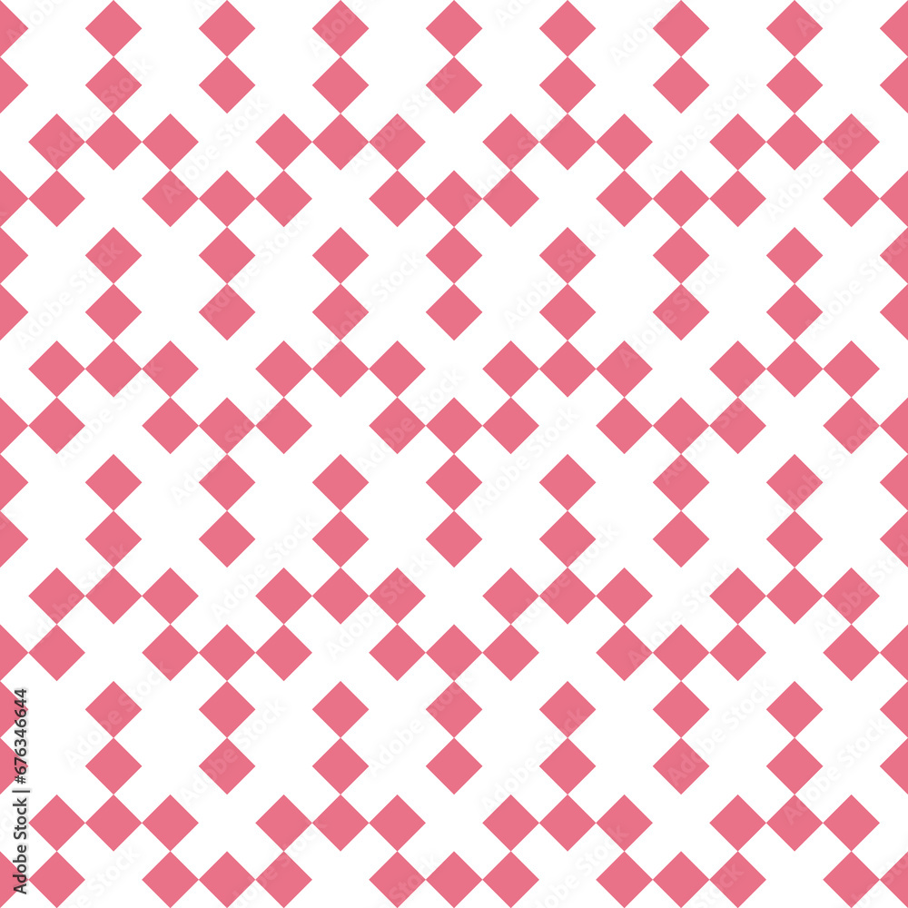 Seamless pattern with geometric motifs in 2 colors Seamless pattern with geometric motifs in 2 colors