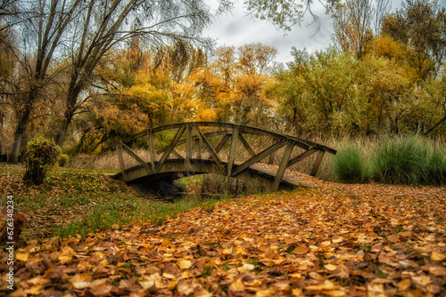 Parque de la Candamia en León en otoño