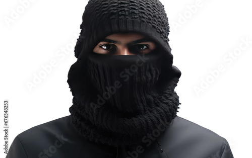 Warm Black Snood Isolated On Transparent Background PNG. © Haider