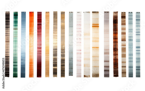Collection Of Strips Isolated On Transparent Background PNG.