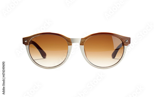 Stylish Looking Two Tune Sunglasses Isolated On Transparent Background PNG.