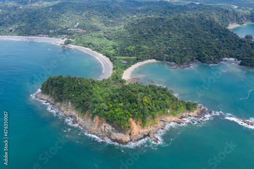 manuel antonio peninsula aerial Costa Rica national park